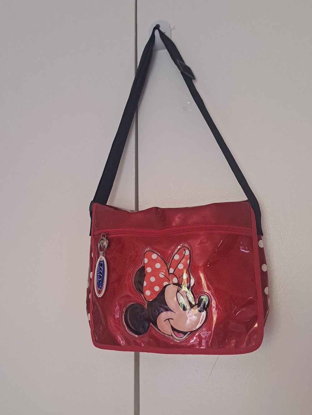 Red Minnie Mouse Clear-Front Crossbody Bag by Disney